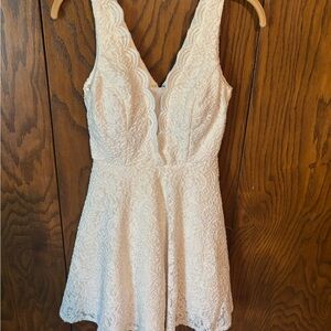 City Studios Elegant Lace Sleeveless Dress - white
